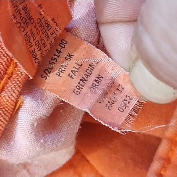 Gap Premium Denim Orange Skinny Jeans, Size 10 - Picture 8 of 10